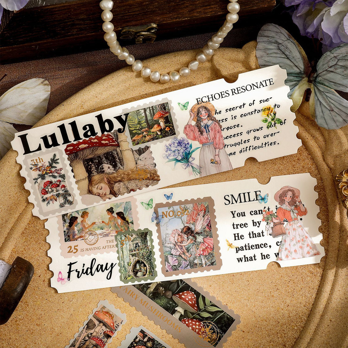 Vintage 3 sheets sticker
