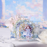 6pcs light flower gate PET-sticker pack (S25072903)