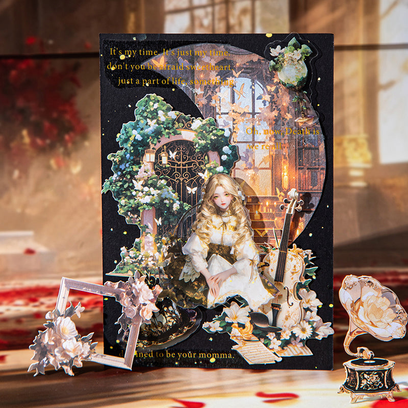 30pcs gothic sticker + paper pack (P25100906)