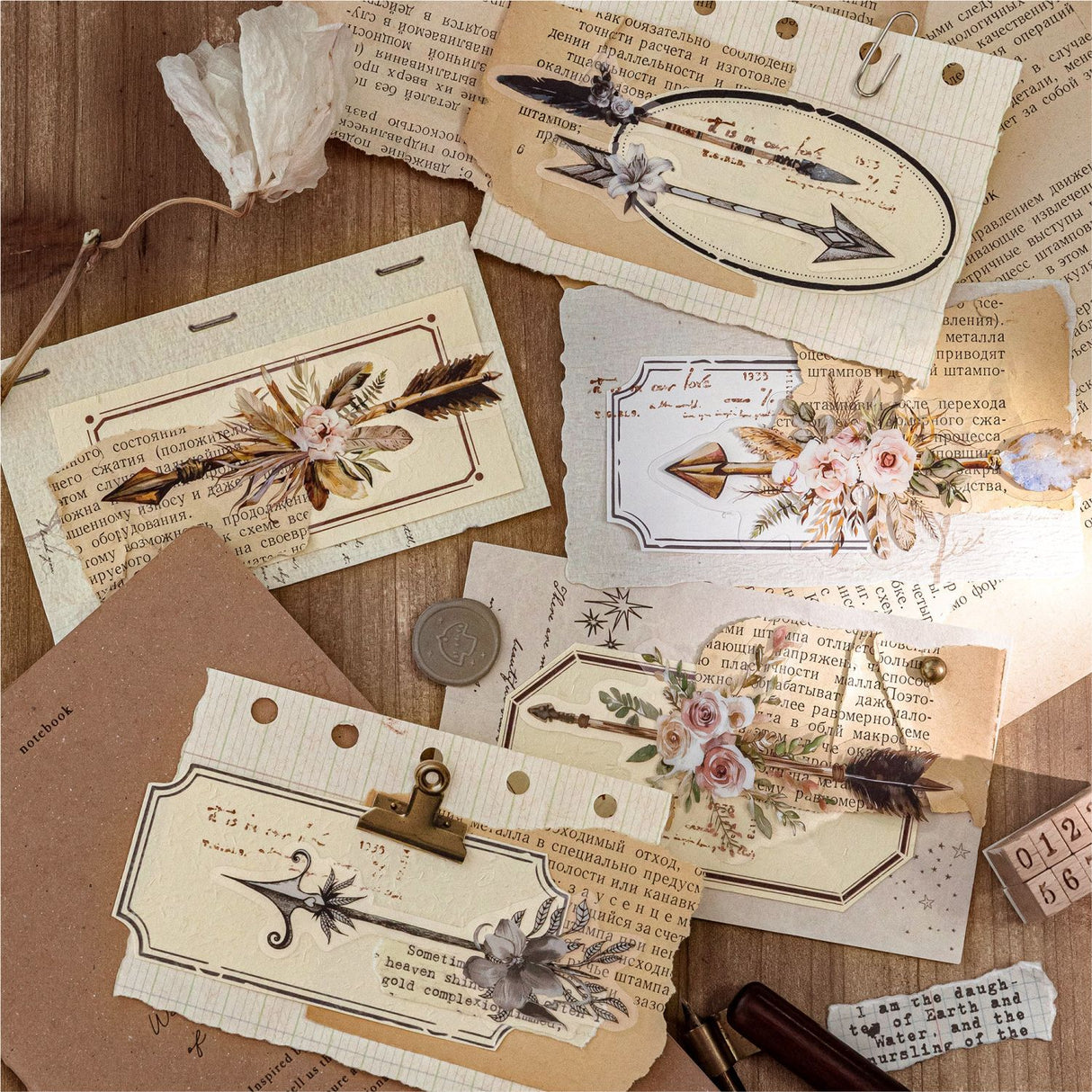 30pcs quill sticker pack (S26032307)