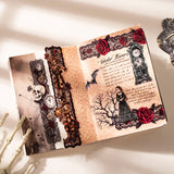 Bloody Gothic rose sticker 20pcs