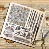 15pcs retro-writing paper pack (P26061710)