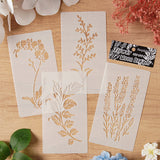 4pcs flowers stencil (B25062702)