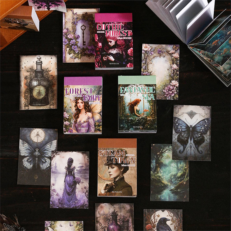 50pcs fantasy mini-sticker book(TZB26040909)