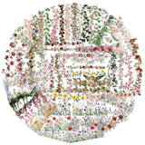 60pcs flower sticker pack(S26060313)