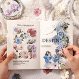 100pcs flower sticker tin box(S26071406)