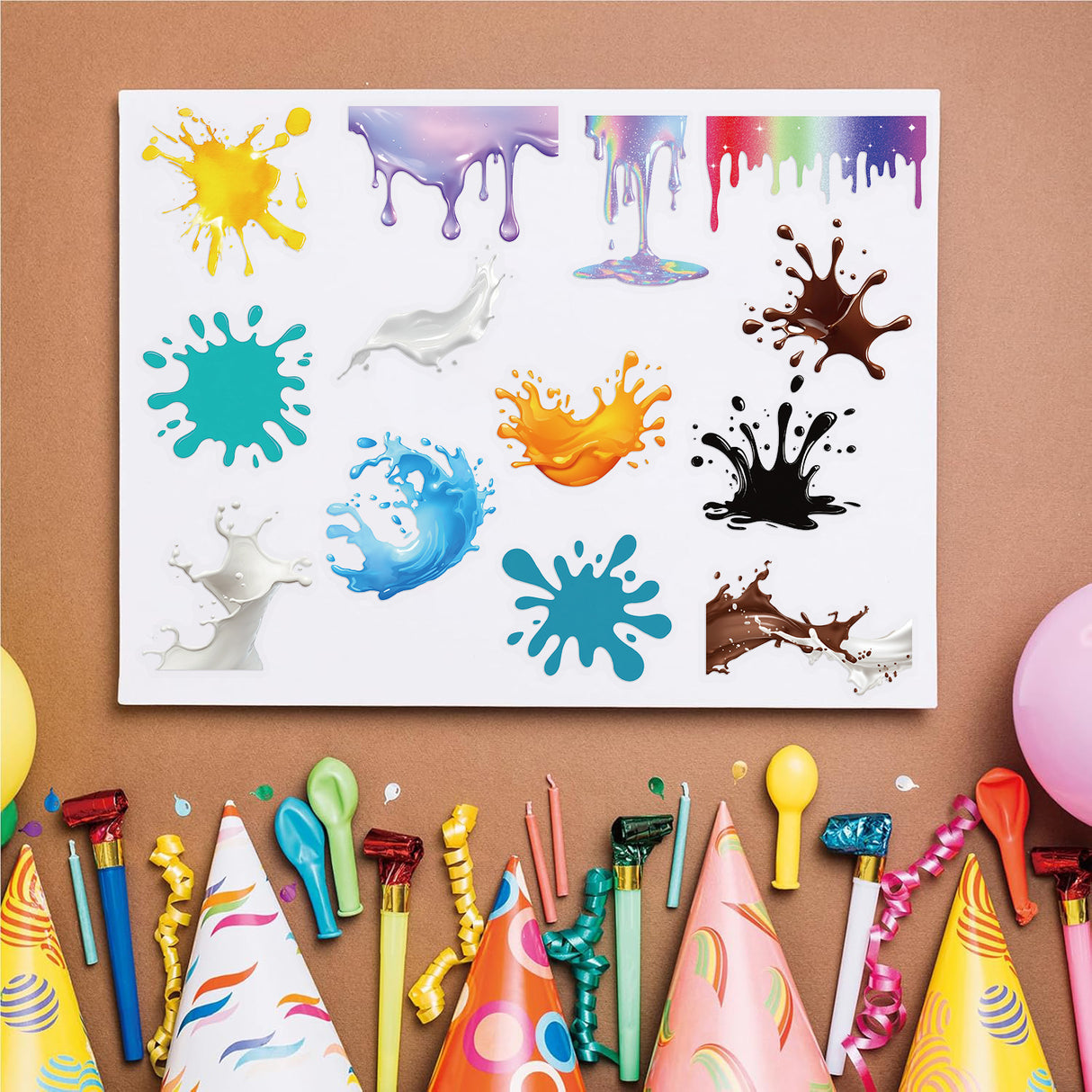 50pcs dripping sticker pack(S26041509)