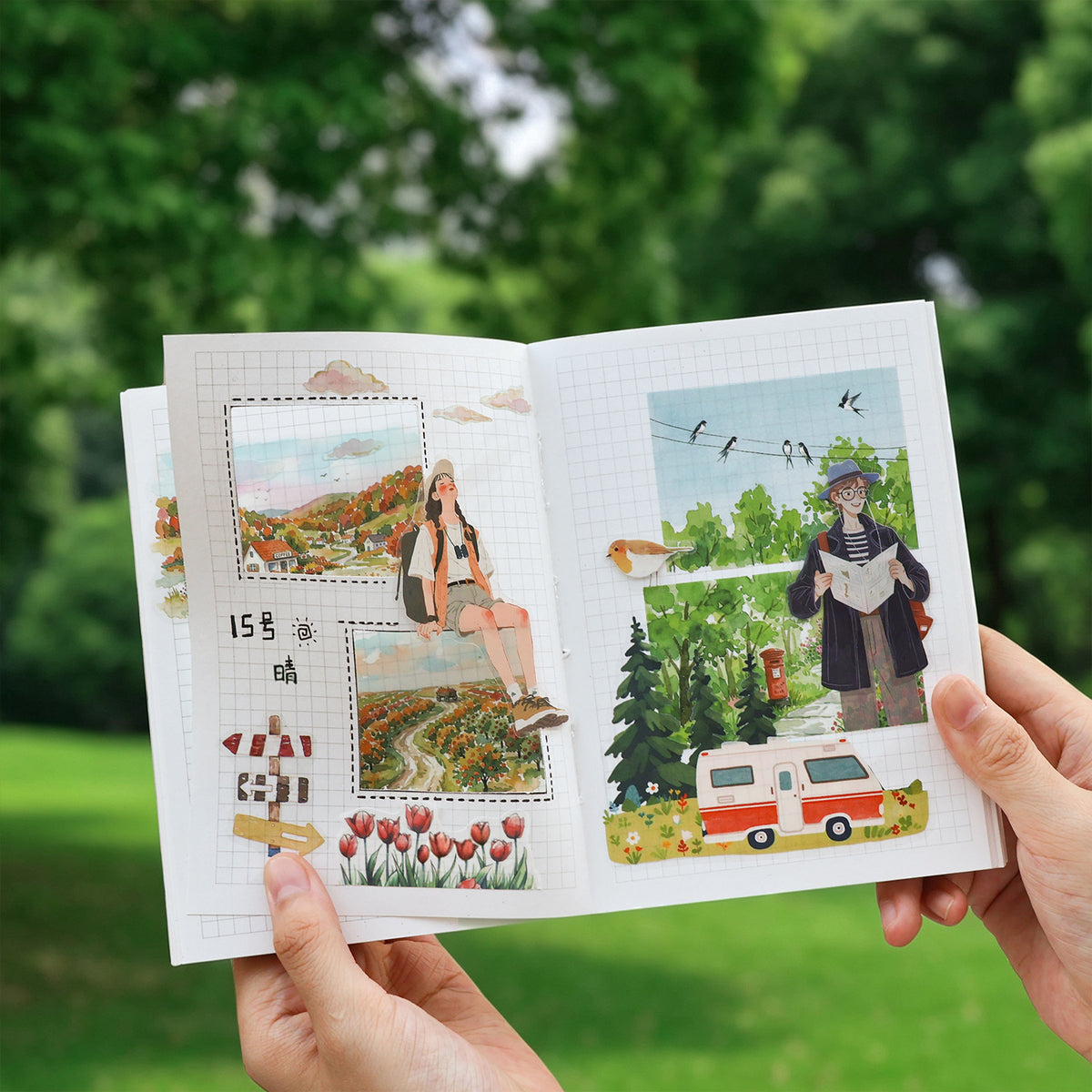 Season landscape sticker 20pcs