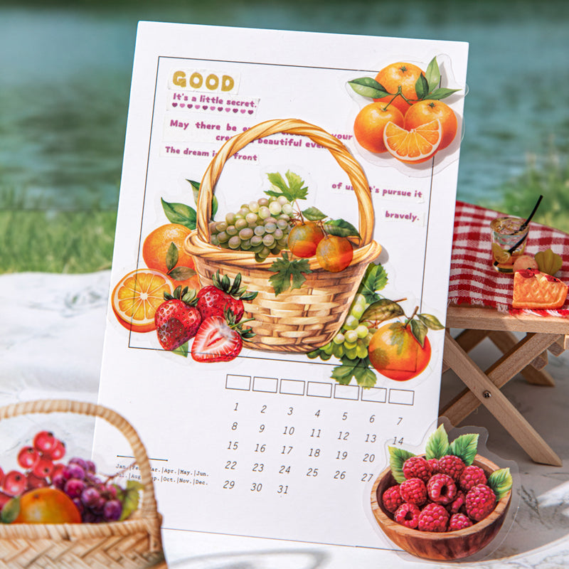 15pcs basket fruit sticker pack (S25101609)