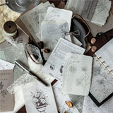 20pcs vintage floral paper pack(P26061809)
