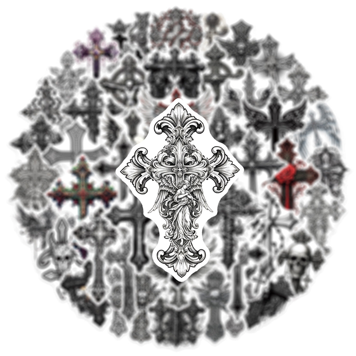 50pcs gothic sticker pack(S26061802)