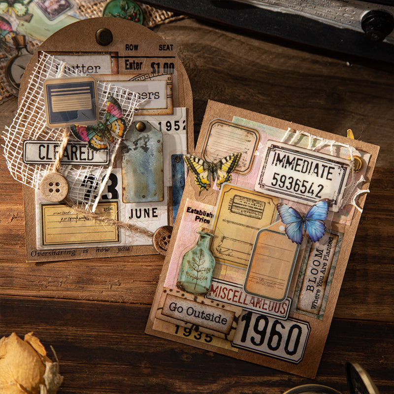 50pcs vintage sticker pack (S25090406)