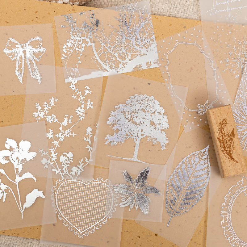 10pcs nature silver sticker pack(S26052707)