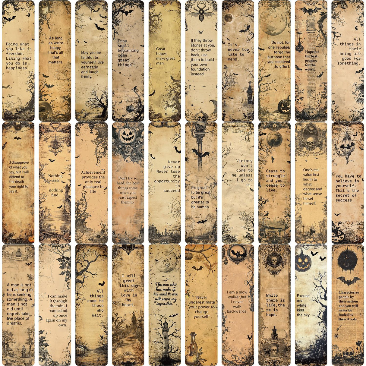 30pcs halloween bookmark card pack(P26061810)
