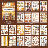 A5 SIZE 20sheets gothic autumn dragon pre-cut sticker book (TZB25092407)