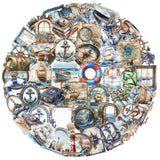 50pcs maritime sticker pack (S25111802)