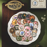 100pcs vintage label sticker pack (S25102107)