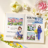 Flower PET-tape box 4 rolls