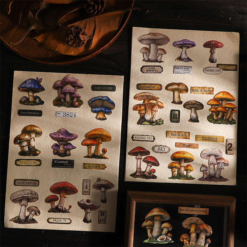 25pcs mushroom sticker pack (S25110604)
