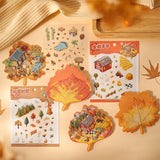 3pcs autumn view papercraft sticker pack(S26071107)
