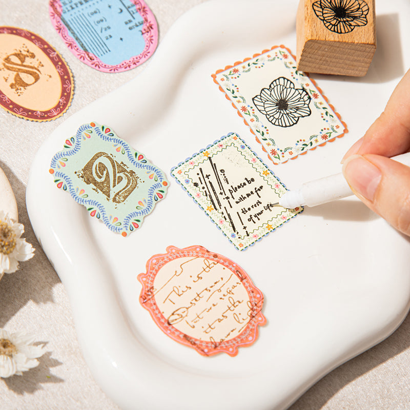 20pcs flora frame sticker pack(S26051410)