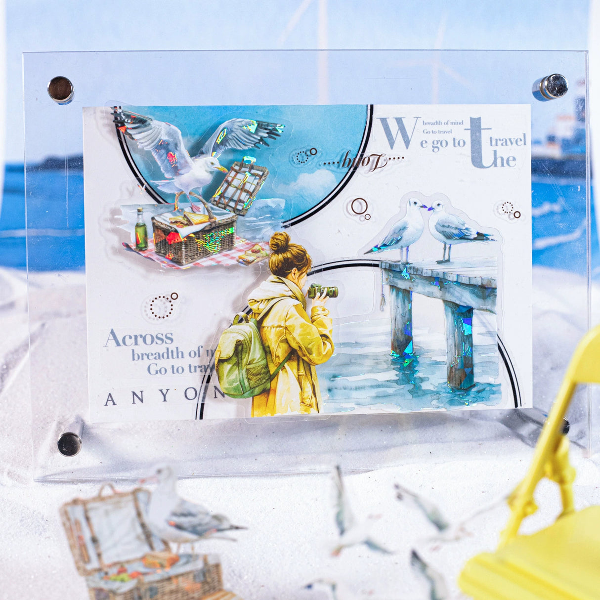 10pcs seagull sticker pack (S123108)