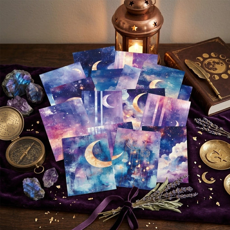 16pcs moon night paper pack(P26080901）
