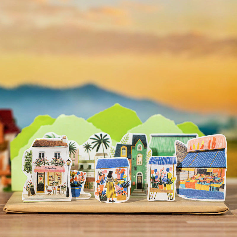 1 roll street scene washi-tape (T26060301)
