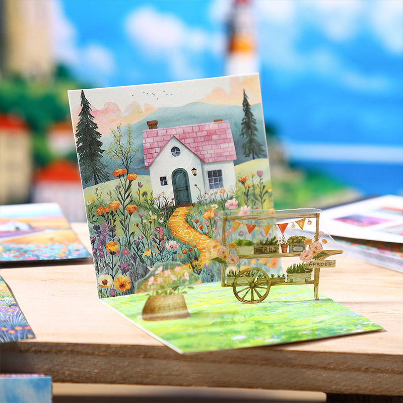 30pcs season PET+washi sticker book (TZB25060404)