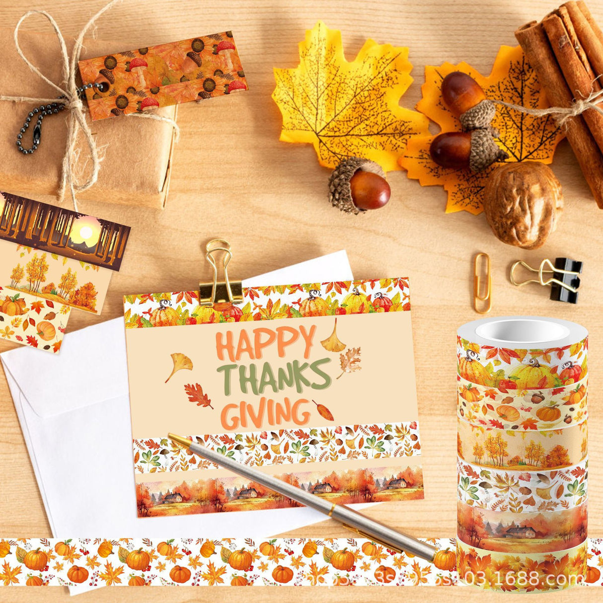 12rolls autumn washi-tape(T26033002)