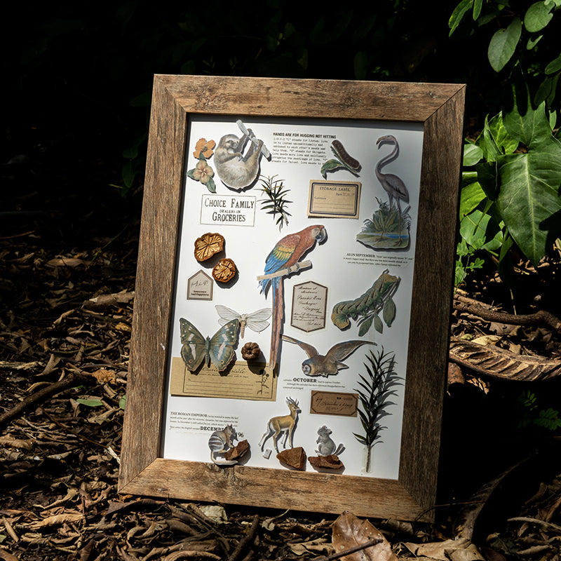 20shetts Encyclopedia whole page washi-sticker book (TZB25102802)