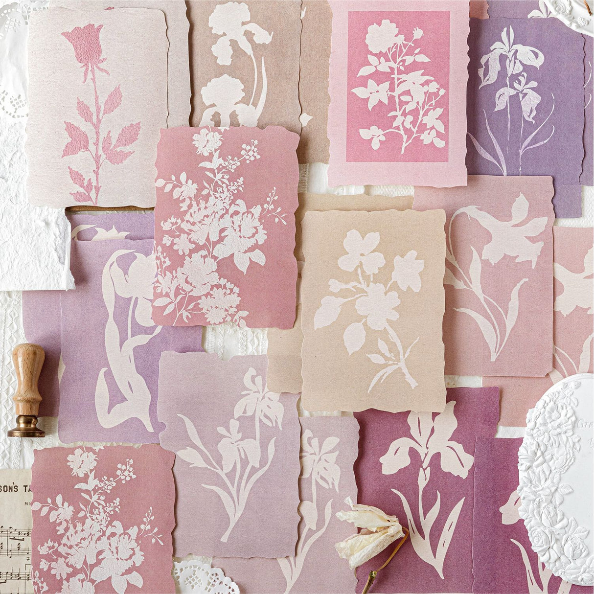 20pcs flower paper pack (P26032603)