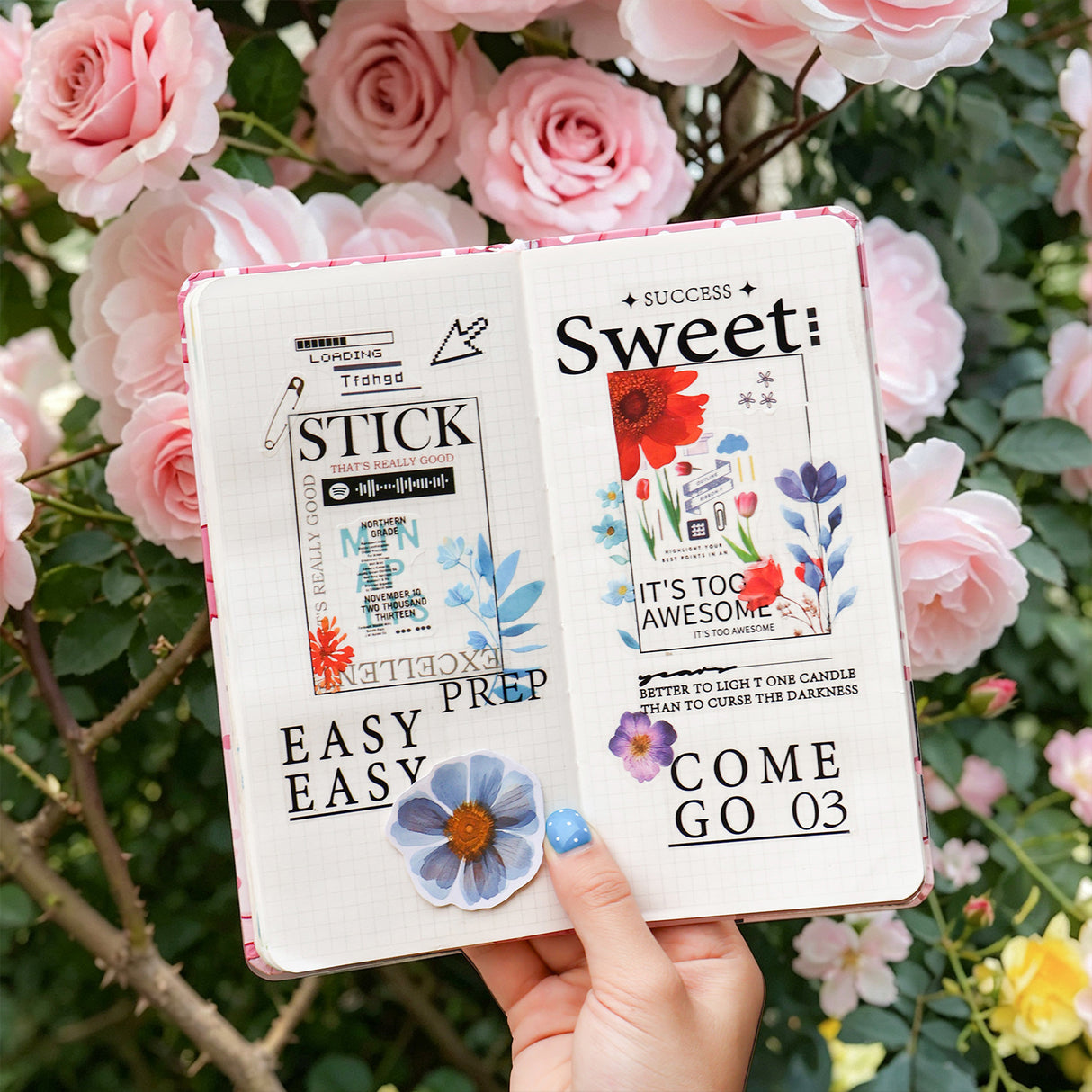 10pcs flower frame sticker pack(S26071408)