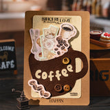 10pcs coffee time sticker pack(S26052104)