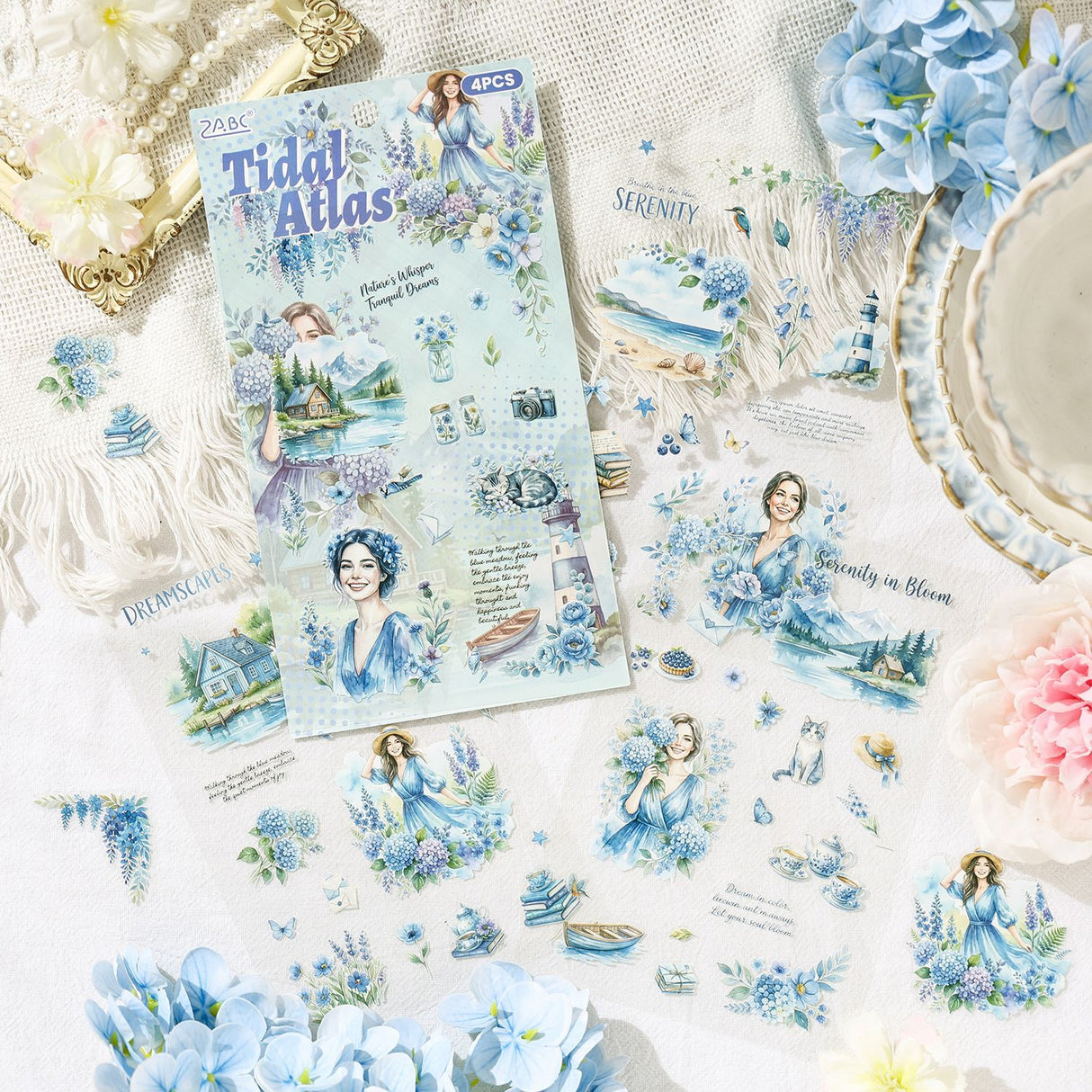 4sheets flower sticker pack(S26052107)