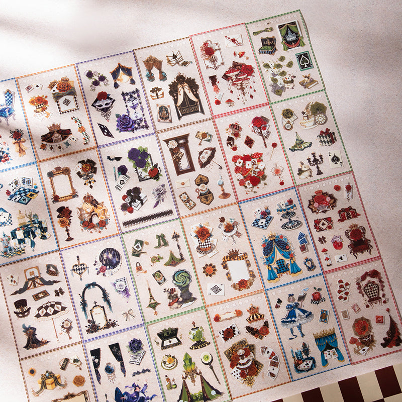 50pcs Alice PET-sticker book(TZB26042101)