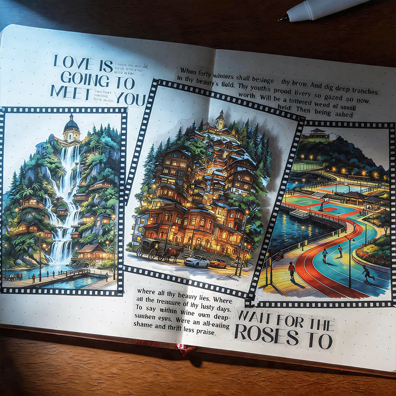 12pcs city view sticker pack(S26071202)