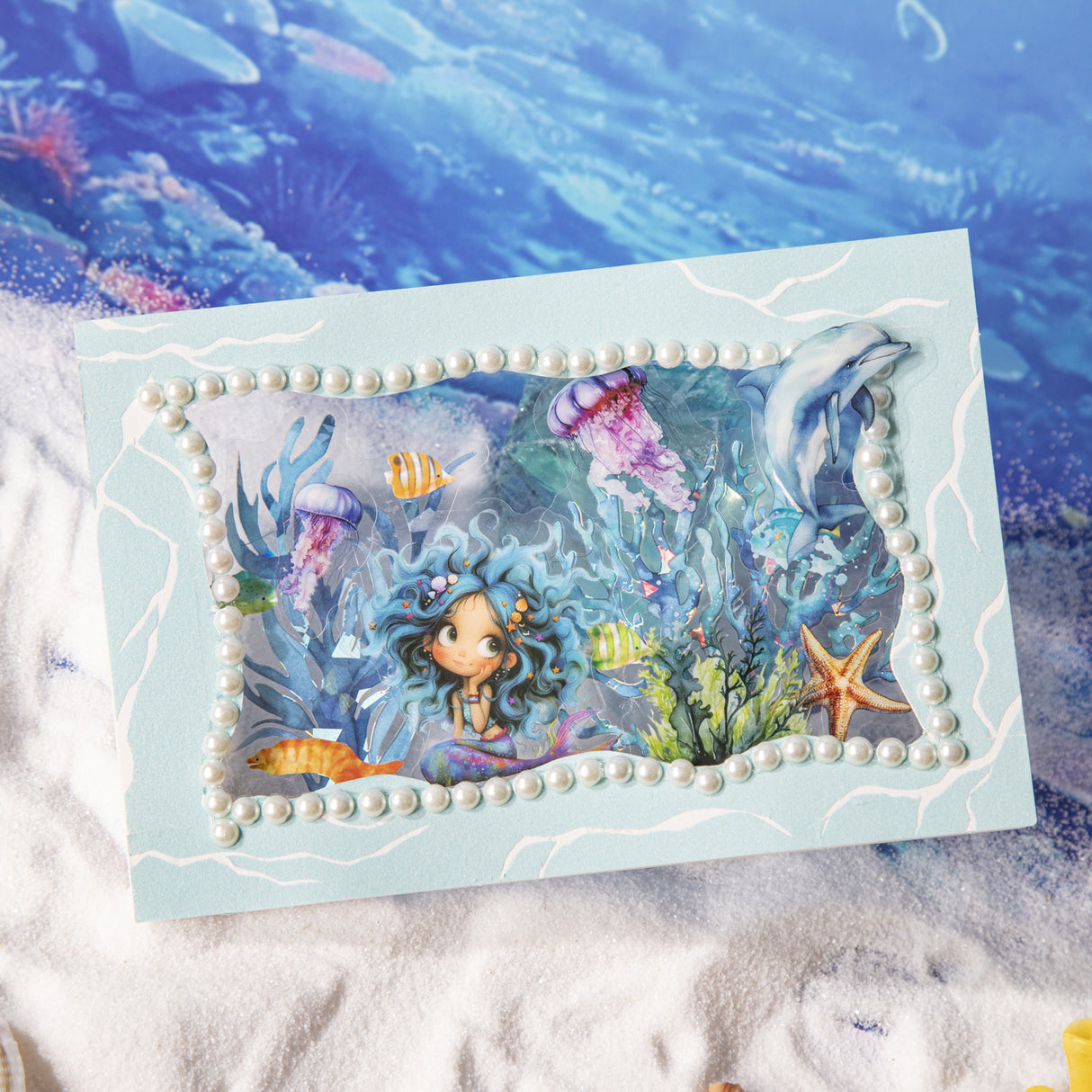 40pcs slient sea sticker pack（S25070805）