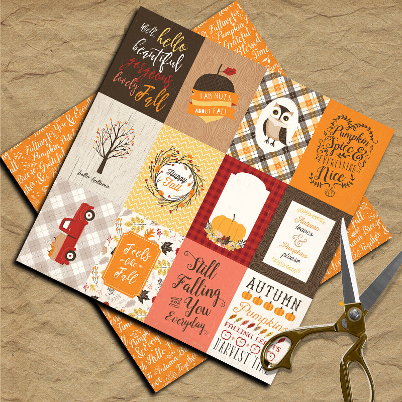 12pcs fall paper pack (P26061709)