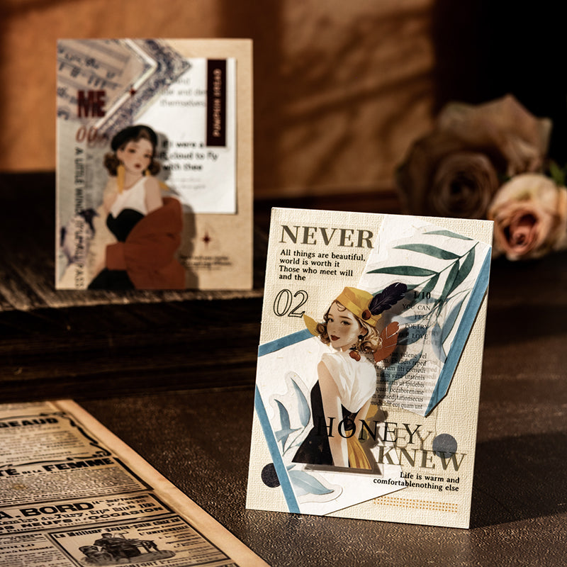 20pcs elegant lady PET-sticker book (TZB25102102)