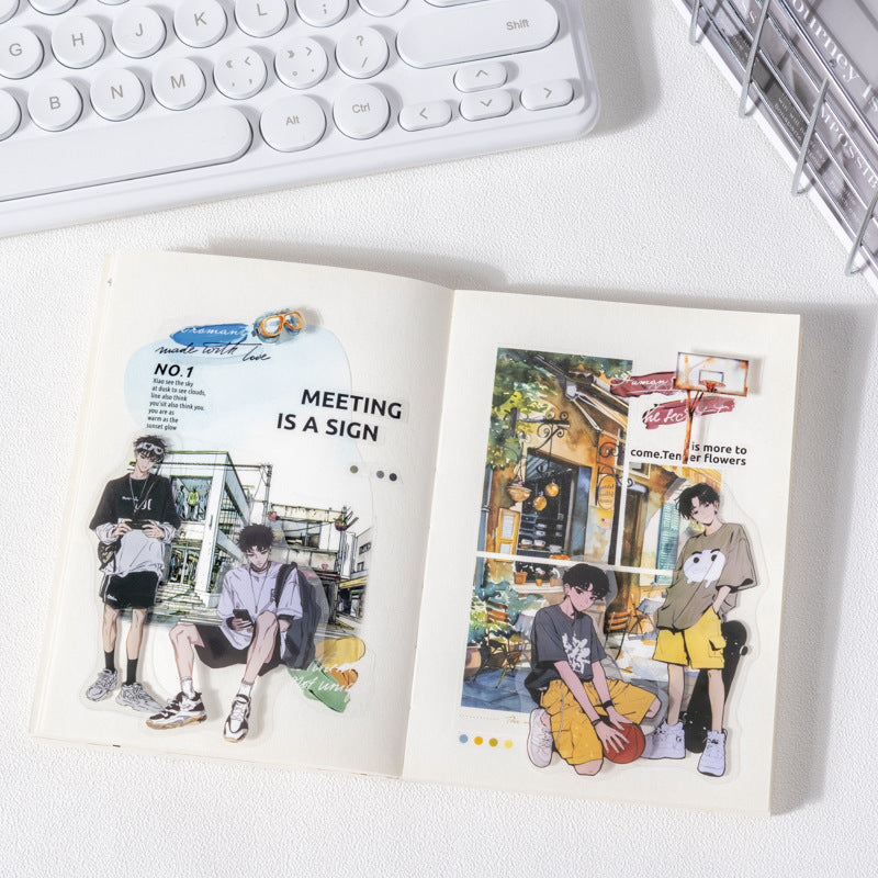 20pcs young boy sticker pack（S25070802）