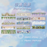 28sheets flower PET-sticker book（TZB26040805）