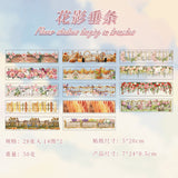 28sheets flower PET-sticker book（TZB26040805）