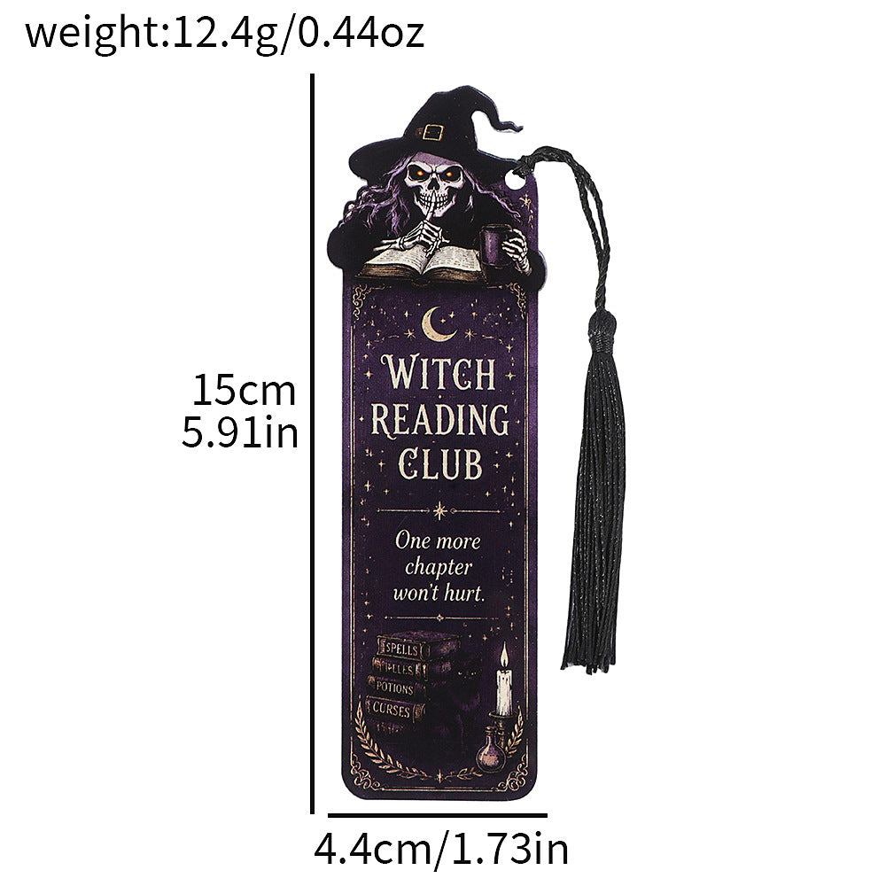 Gothic witch bookmark 1 pc