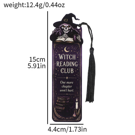 Gothic witch bookmark 1 pc