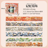 6 rolls wall flower PET-tape set (T25092805)