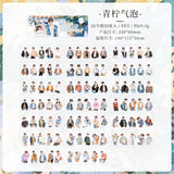 20sheets boys girls PET-sticker book(TZB25121505)