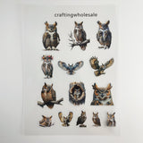 1pc Exclusive owl PET-stickers A5 size (S26011505)