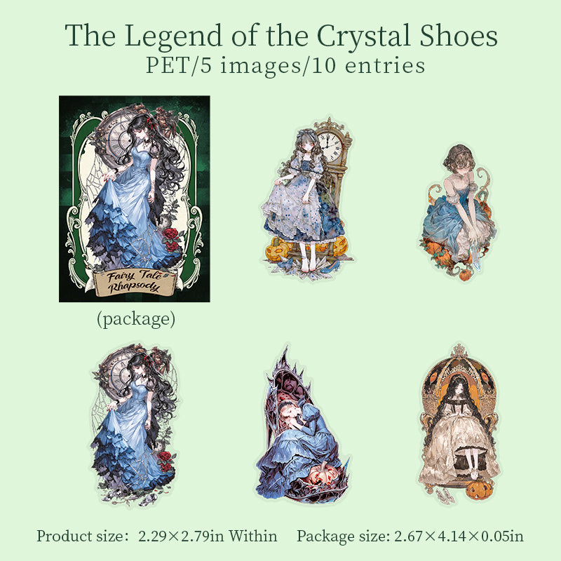 10pcs fairy tale sticker pack(S26080505)