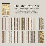 20sheets vintage edge sticker book(TZB26041505)